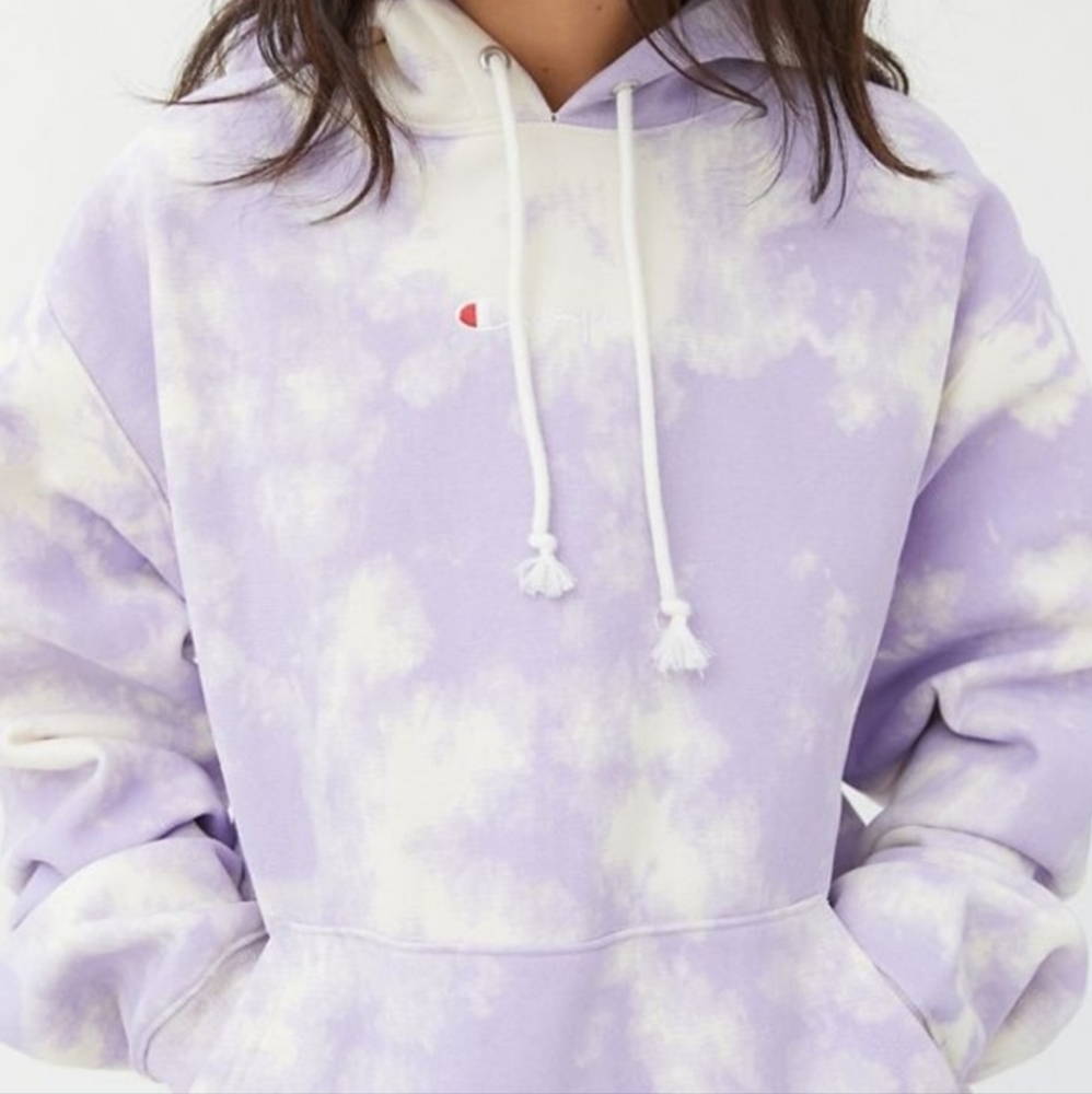 Champion Tie Dye Reverse Weave Hoodie Small